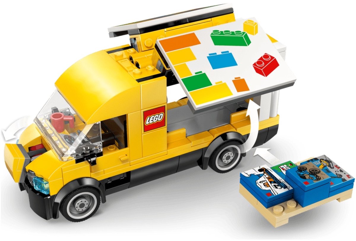 LEGO® City: De LEGO Bestelwagen - Bouw- en Speelset voor Autofans Vanaf 6 Jaar - Met 2 Minifiguren - 60500 — afbeelding 18