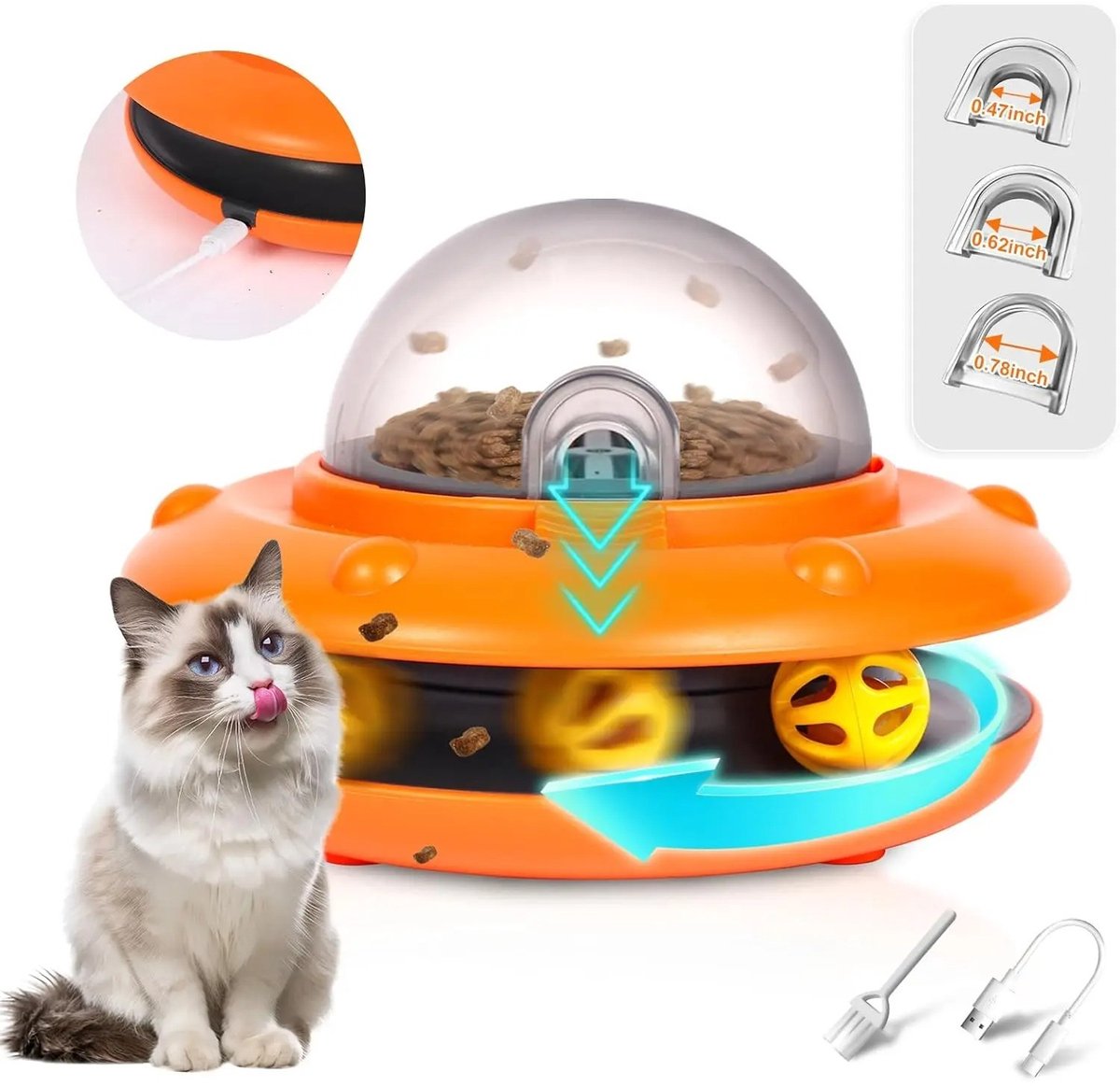 Slimme UFO Voedselpuzzel Katten