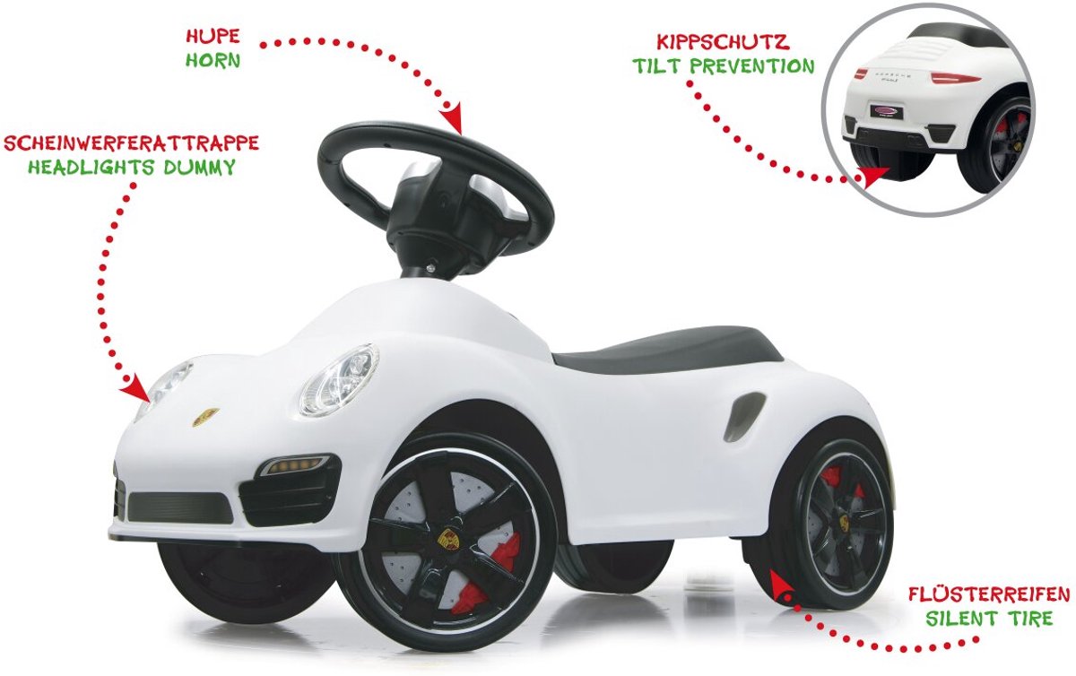 Jamara Push-Car Porsche 911 Wit