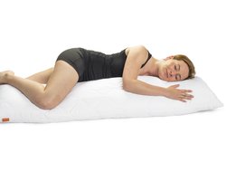 sleepling 40 x 200 cm zijslaper kussen | body pillow | lang kussen met hoes van 100% zachte microvezel | slaapkussen voor zijslapers | 60 graden wasbaar