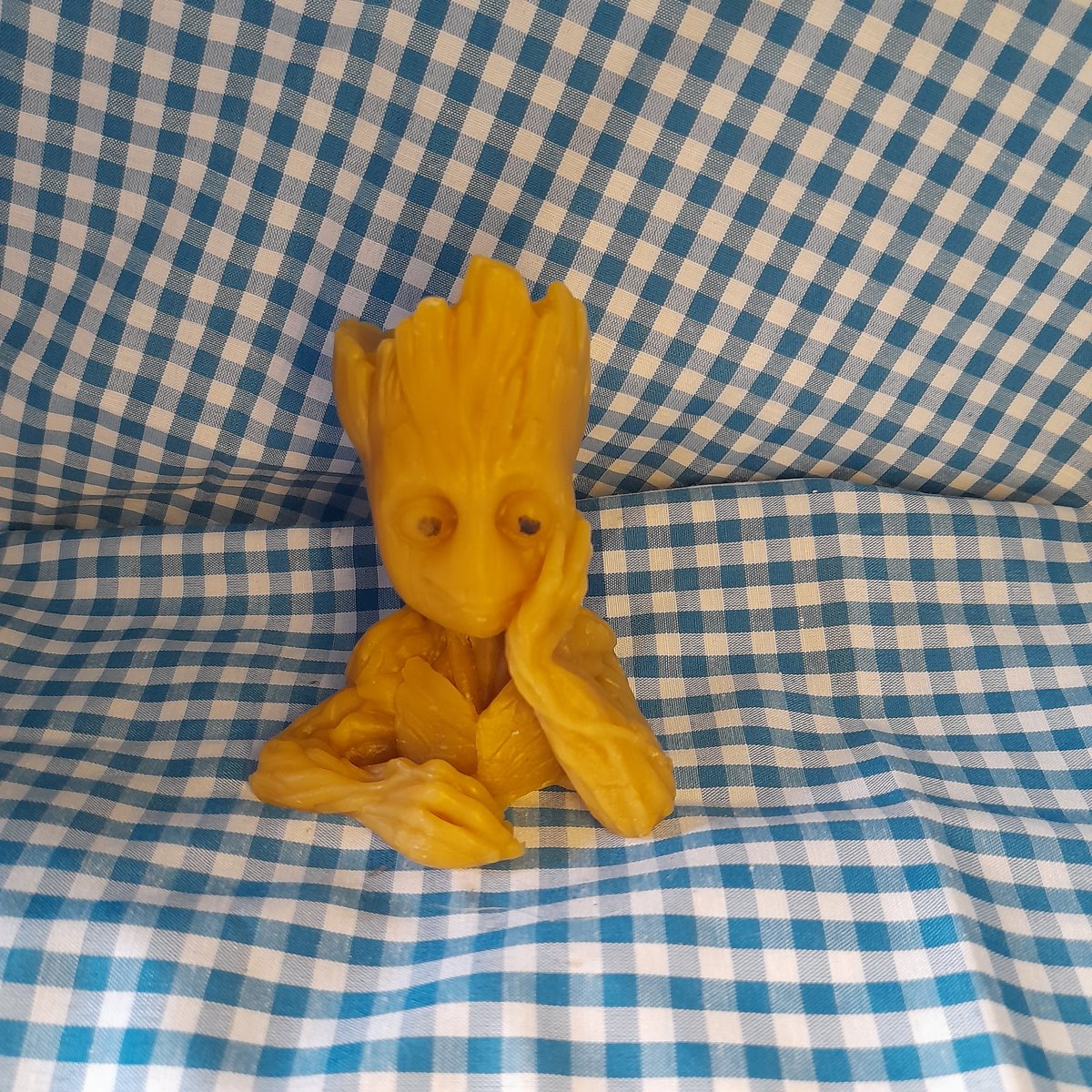 Bijenwas kaars I am, groot