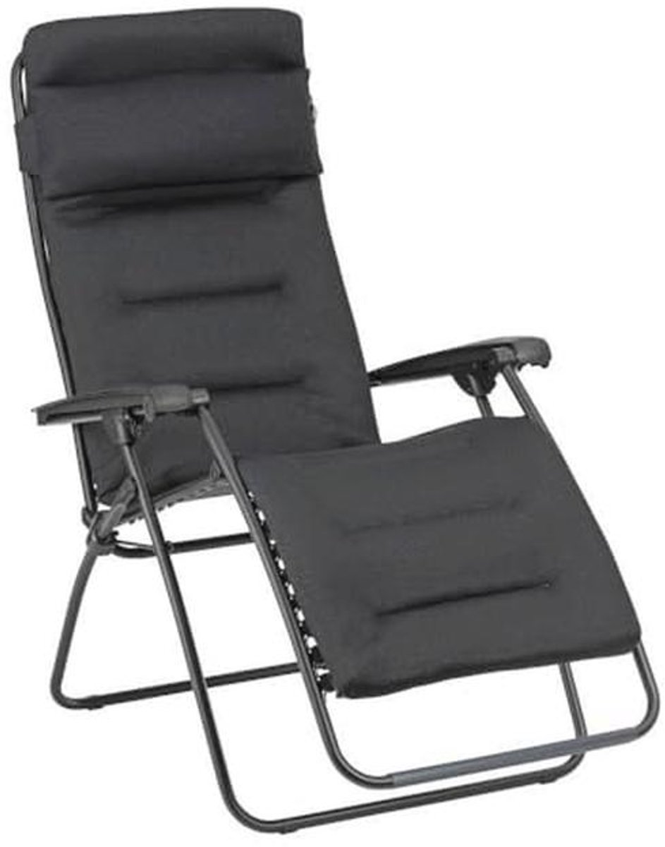 Gepolsterde Zero-Gravity Relaxstoel - Ergonomische en Inklapbare Relaxstoelen in Zwart