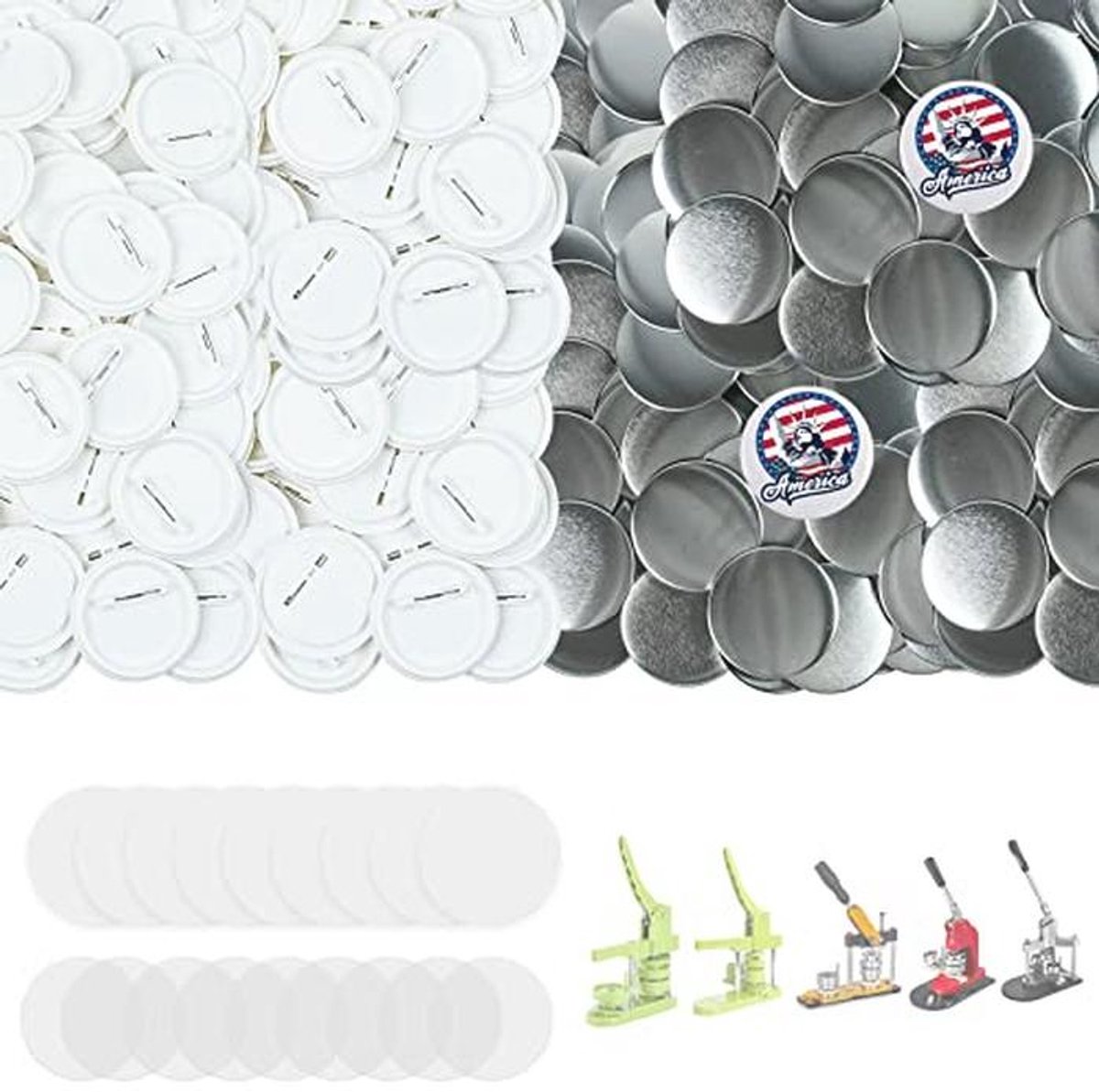 800 Knopmaker Onderdelen - 58 mm Knop Badge Benodigdheden voor Knop Maker Machine
