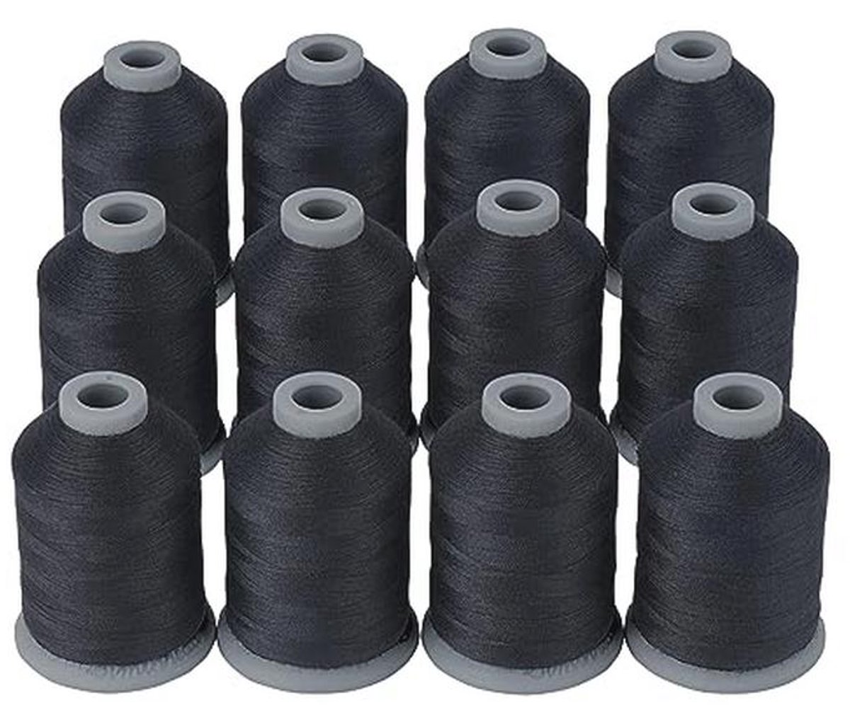 12 Stuks 40D/2 Polyester Naaigaren voor Naaimachines - Perfect voor Quilten en Borduren
