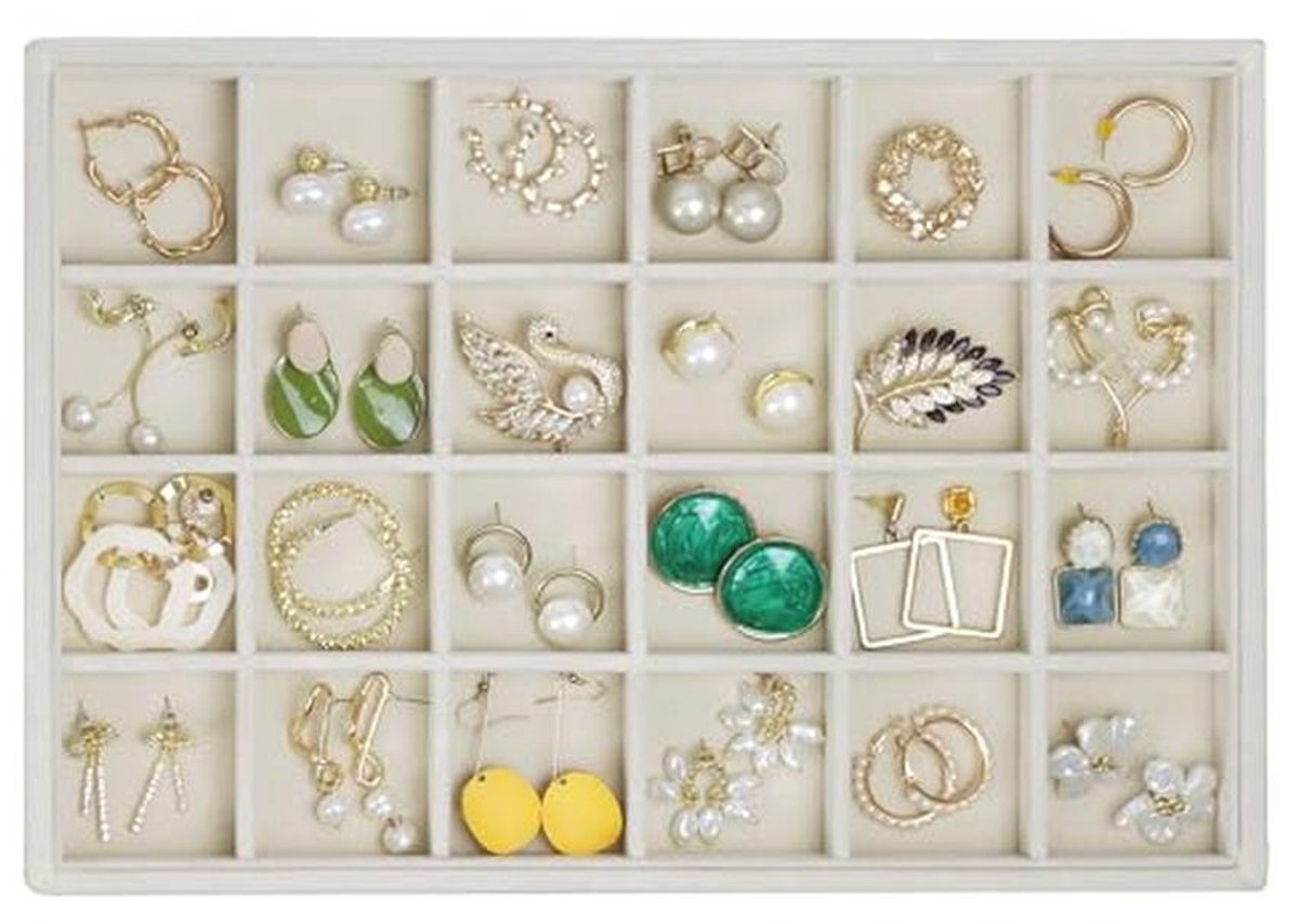 Fluwelen Sieraden Organizer voor Brillen en Accessoires