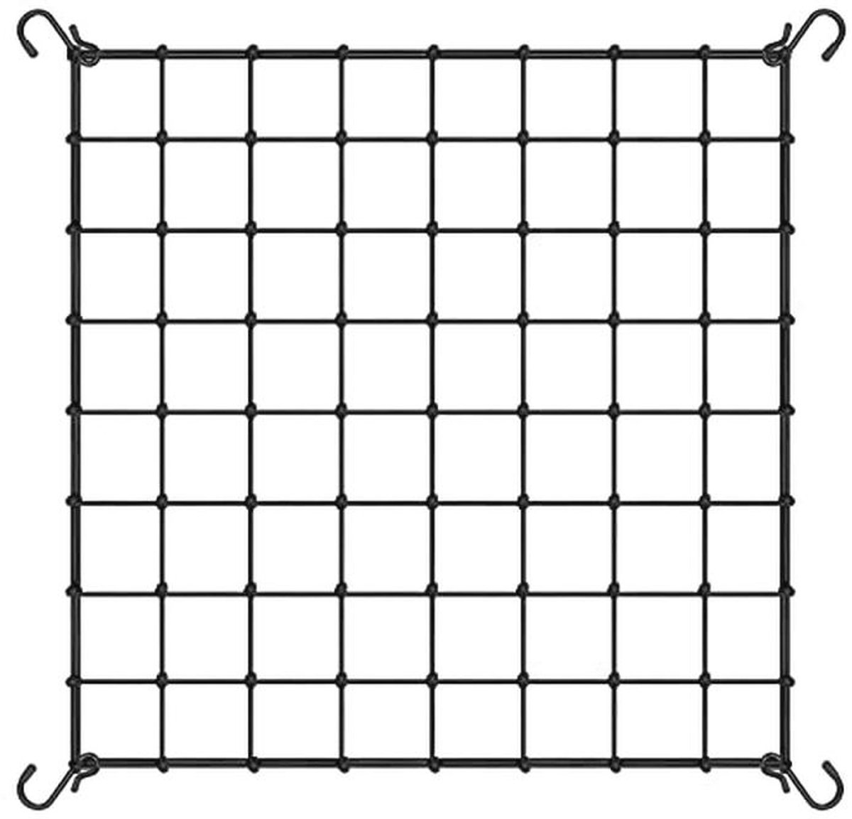 Elastisch Hekwerk 4 x 100 Meter met 4 Haken voor Klimplanten, Groenten, Fruit en Bloemen