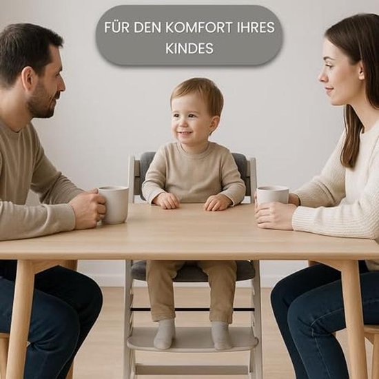 Verkleiningskussen voor Hoge Stoel - 2-delige Baby Zitkussen - Comfortabel en Waterafstotend - Voor Kinderen van 6 tot 36 Maanden — afbeelding 5