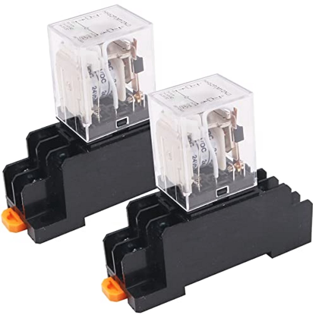 Mini DC 24V Elektromagnetische Schakelaar 8Pin DPDT Relais met LED Indicator