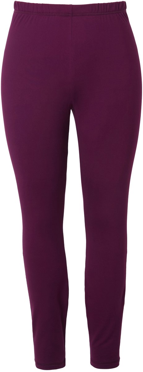 Ulla Popken - Dames - Functionele ski-legging sneldrogend extra warm - Druivenrood - Maat 46+