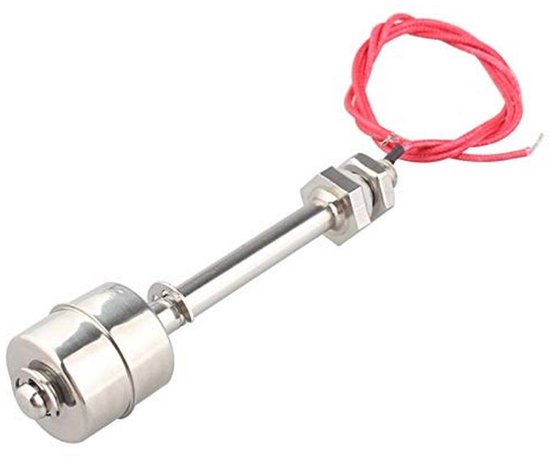 L150 mm waterniveausensor, verticale vlotterschakelaar van roestvrij staal, voor stroom, drainage, nivellering, alarm