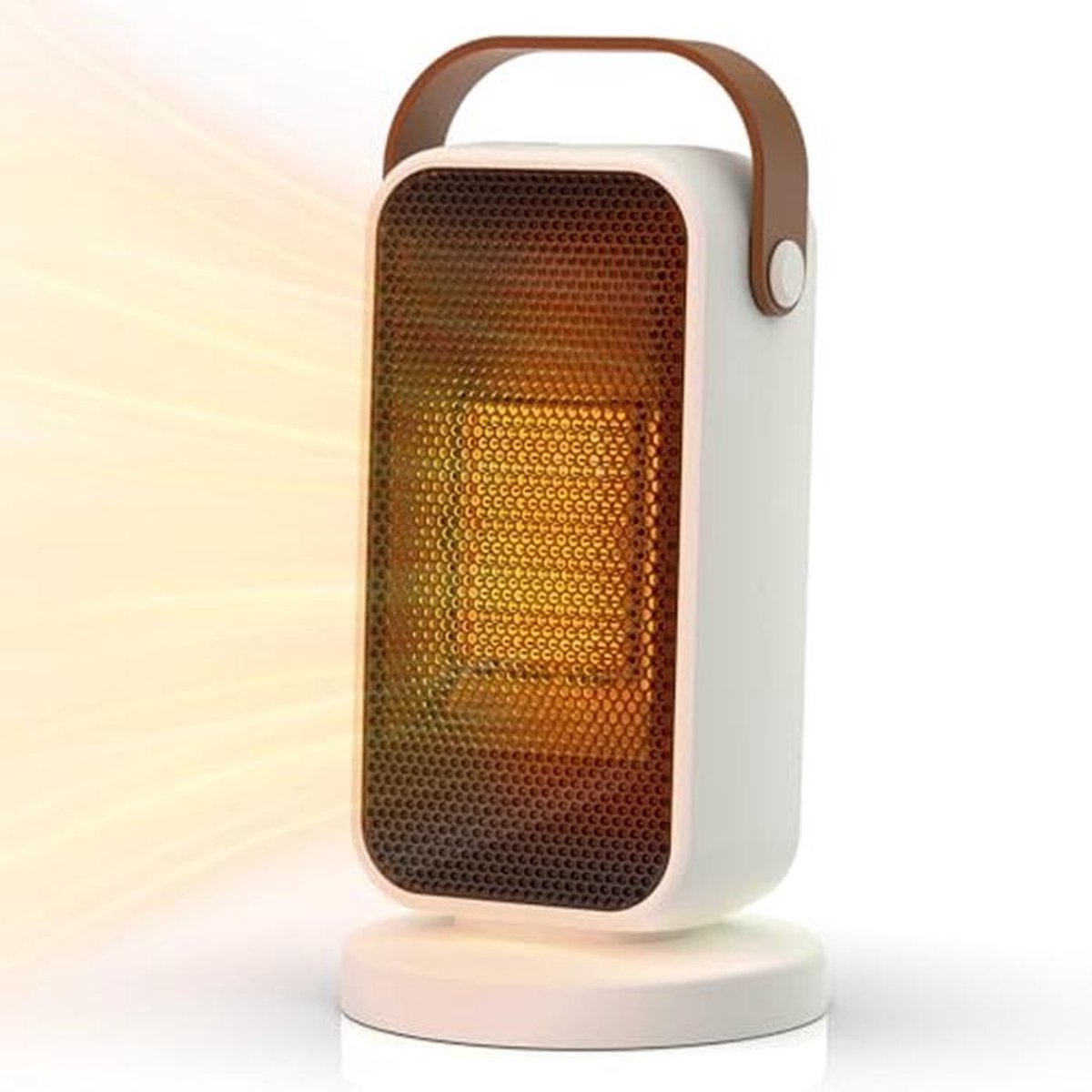 Portable Electric Heater,Mini Silent 1200W Heater, 3 Modes Electric Radiator,Energy Saving Fan Heater Silent 1200W (White)