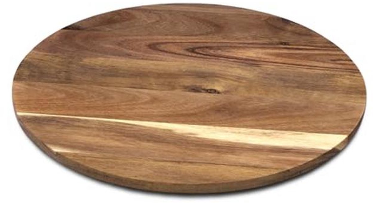 Draaibaar Houten Serveerschaal 35 cm voor Kaas, Worst en Snacks