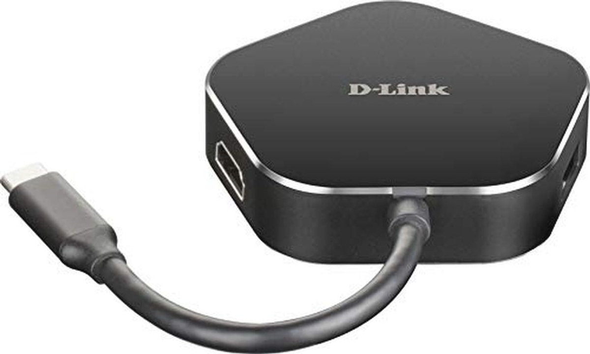 4-in-1 USB-C Hub met HDMI en USB 3.0-poorten voor Windows, Mac en Linux