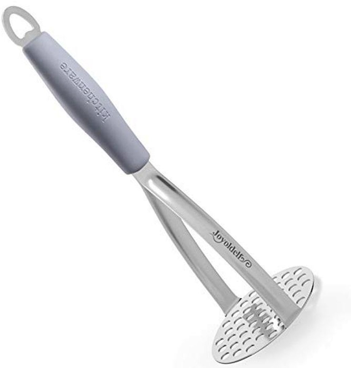 Ergonomische Aardappelstamper van RVS met Antislip Handvat voor Fruit en Groenten