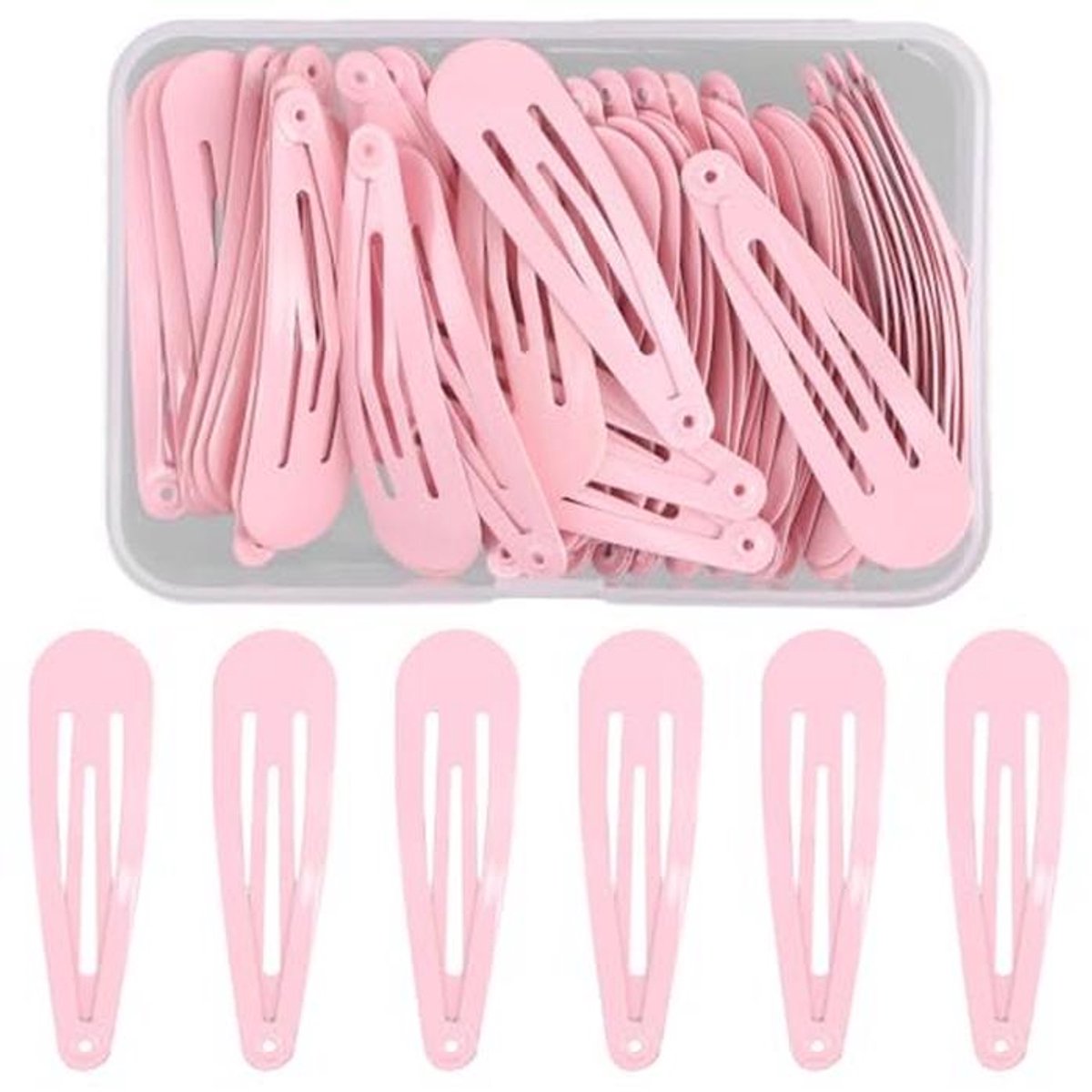 50 Stuks Zwarte Haarspelden voor Meisjes en Dames - 5 cm Antislip Haaraccessoires