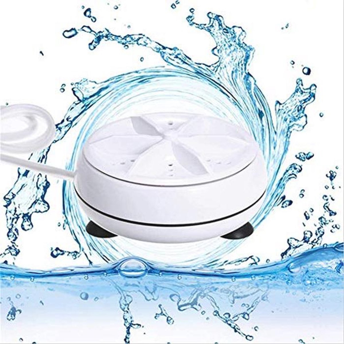 Draagbare mini-wasmachine voor reizen - ultrasone opvouwbare en compacte reiniger