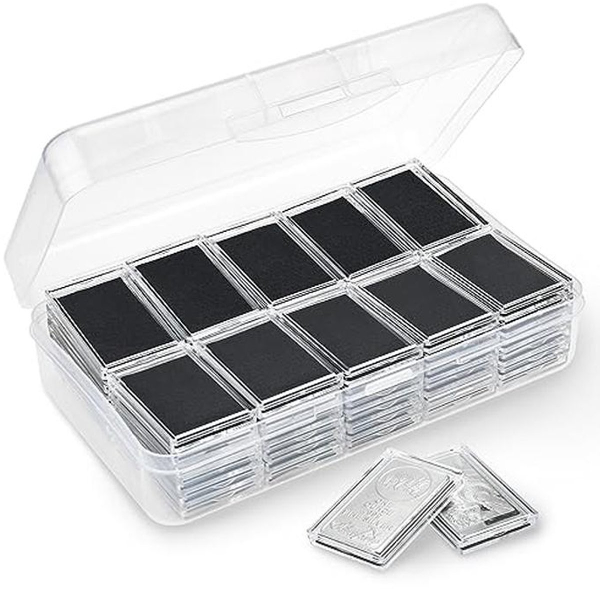 Zilveren Bar Houder 1 oz - 20 Stuks Capsule Container voor Opslag