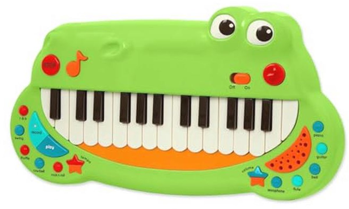 Muzikale Krokodil Toetsenbordpiano voor Peuters – Creatieve Speelgoed met 5 Instrumentinstellingen