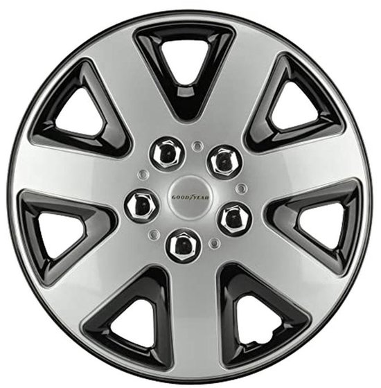 Wieldoppen Action zwart/groen 16 inch set van 4