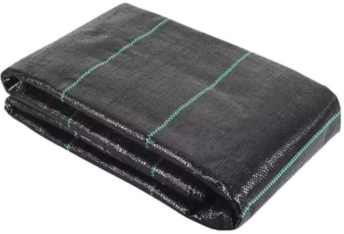 Extra Sterke Onkruiddoek 70 g/m² - 0,8 m x 10 m - Bodemdoek tegen Onkruid - Zwart