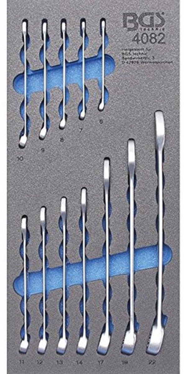 Steek-ringsleutelset 12-dlg. 6-22 mm - Professioneel Gereedschap