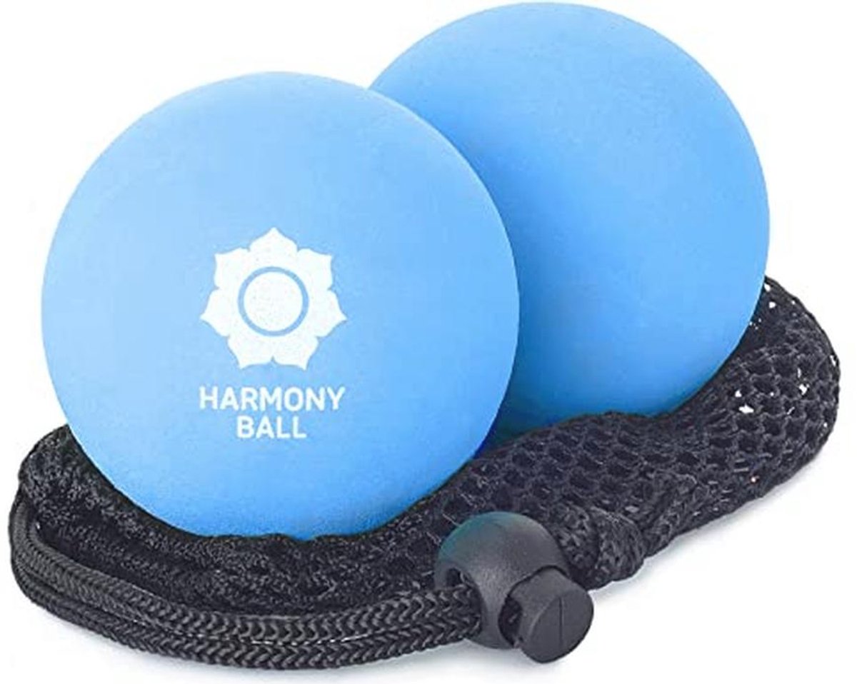 Massageballen van natuurlijk rubber voor zelfmassage en fascia-massage - Set van 2