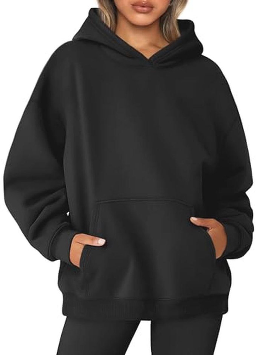 Oversized Dames Hoodie - Sportieve Fleece Capuchontrui met Lange Mouwen