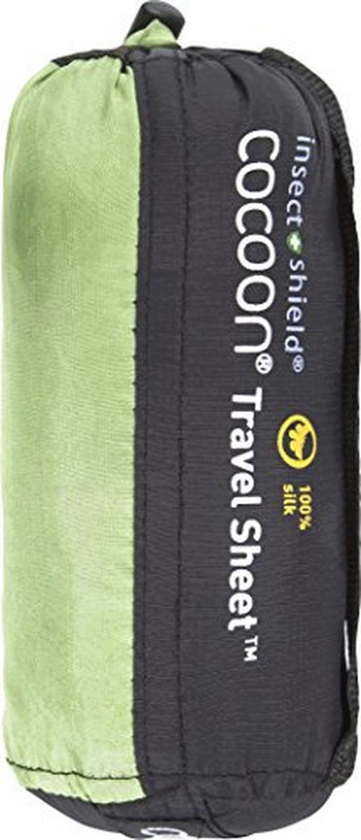 Cocoon Anti-muggen zijden slaapzak Insect Shield Line Travelsheet - Silk, 210 x 86 cm, Vine Green van Cocoon — afbeelding 2