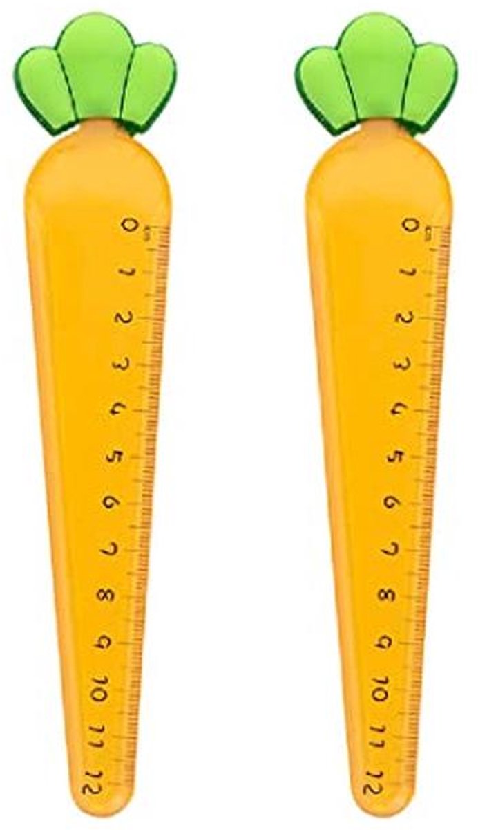 Kleine flexibele kunststof linialen voor kinderen - 4 stuks