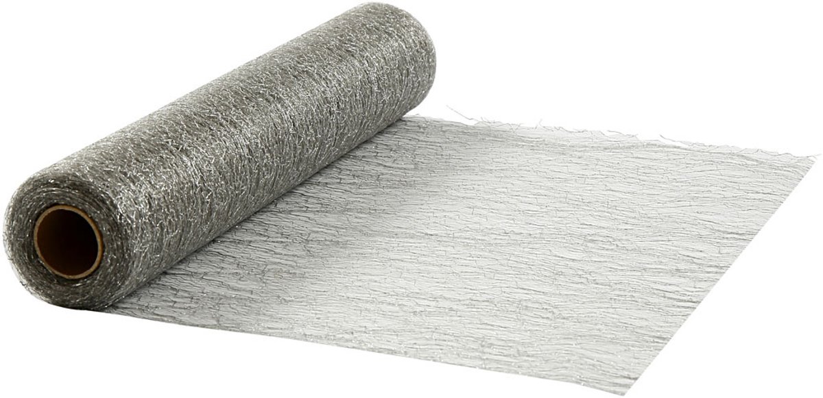 Tafelloper, b: 30 cm, zilver, 10 m