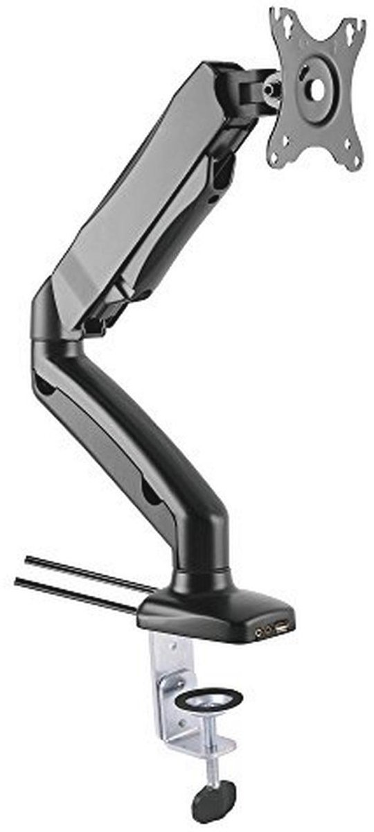 Techly Bureauhouder voor monitor 13-27 inch met USB en audio