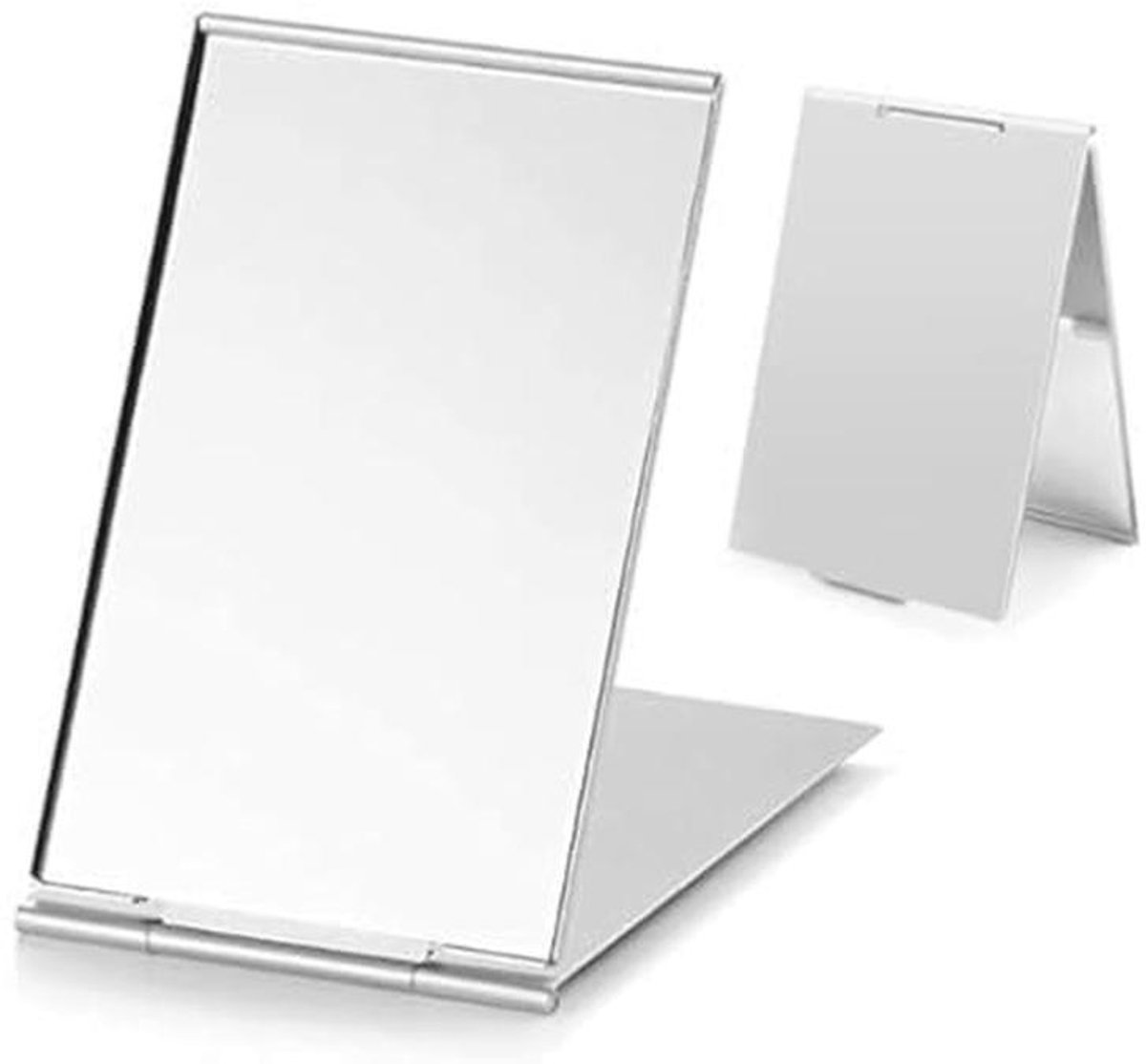 Draagbare Opvouwbare Reisspiegels - Set van 2 - Ideaal voor Make-up en Camping