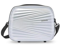 Beautycase hardcase 34 cm - Zilverkleurig