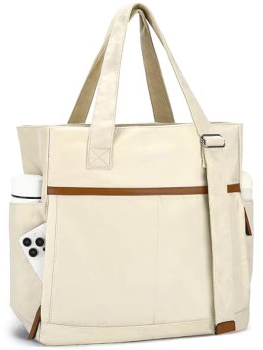 Trendy 15.6 inch laptop tas voor dames - Modieuze werktas en schoudertas voor school, kantoor en reizen