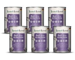 Premium kattenvoer met paardenvlees - Graanvrij, Natuurvoeding, 6 x 400 g