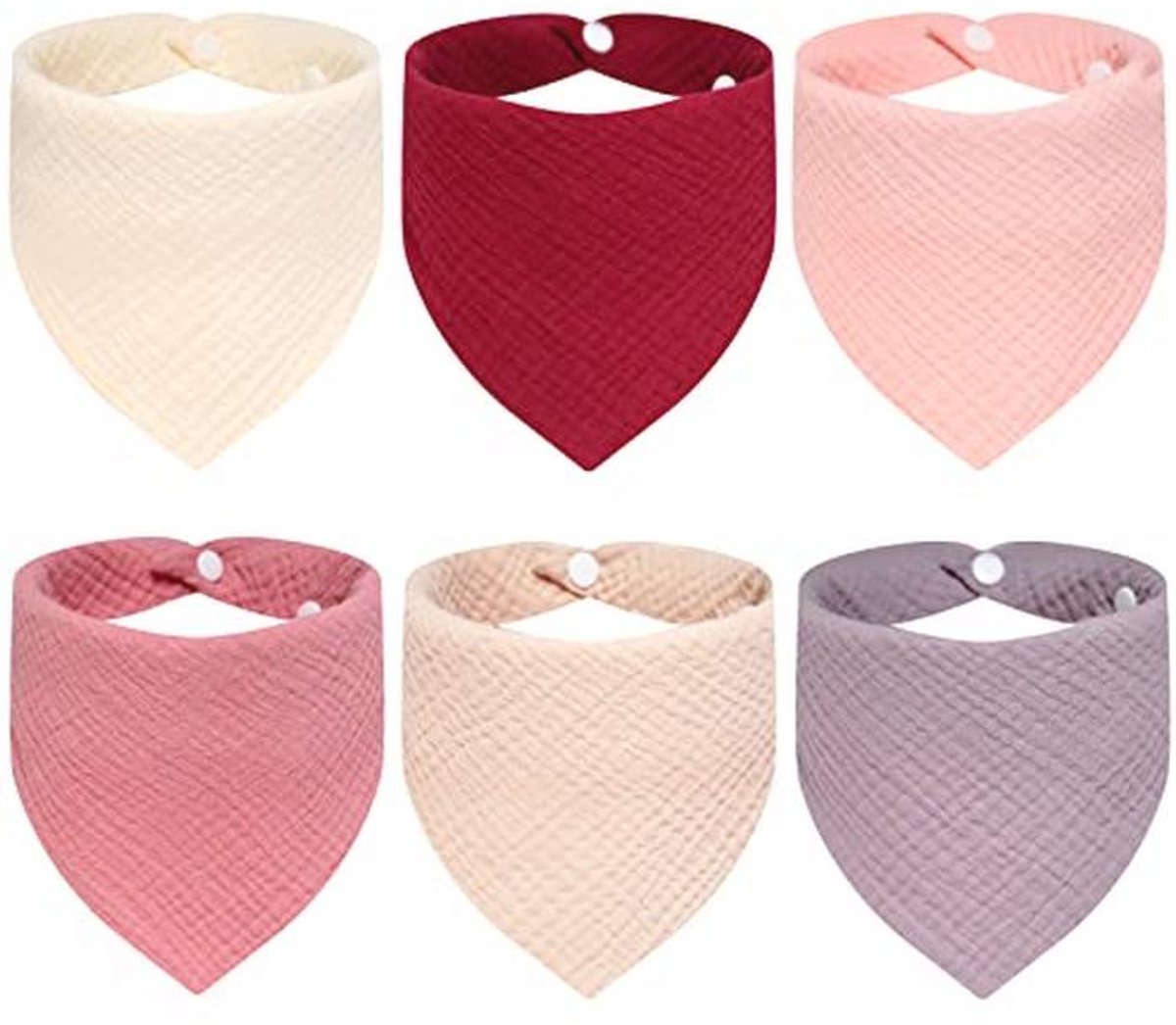 Bandana-slabbetjes voor pasgeborenen - 100% biologisch katoen, absorberend en zacht, voor jongens en meisjes