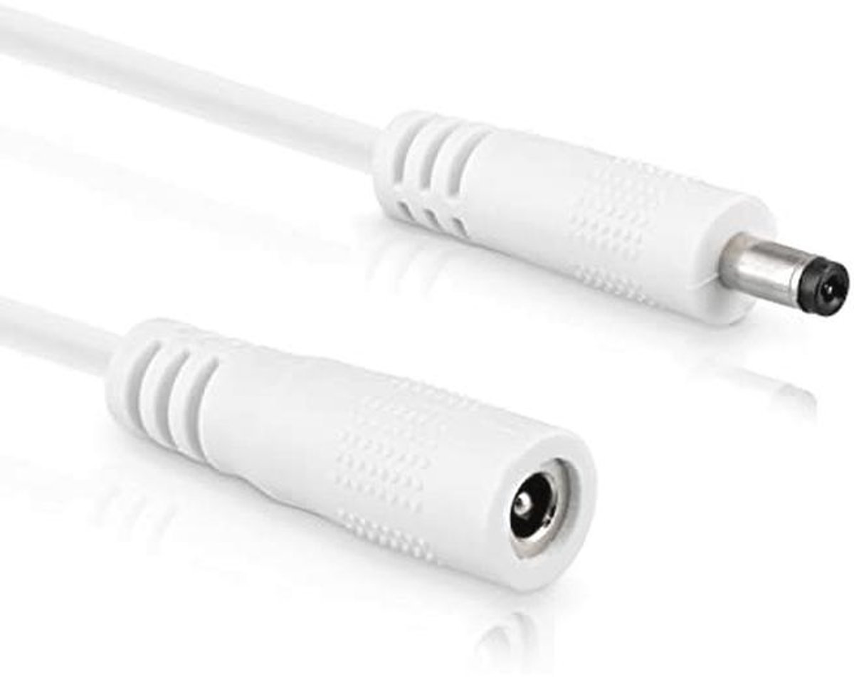 Universele DC-verlengkabel 4,0 x 1,7 mm - Voedingskabel voor LED-strips, Bewakingscamera's, Printers en meer - 1 m