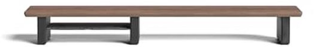 Bureau Organiser Monitor Riser met Houten Plank en Extra Opbergruimte