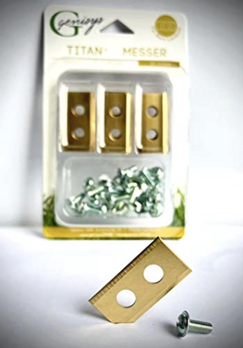 30 Titanium Reservemesjes voor Landroid Robotmaaiers - Extra - 30 - €45,02