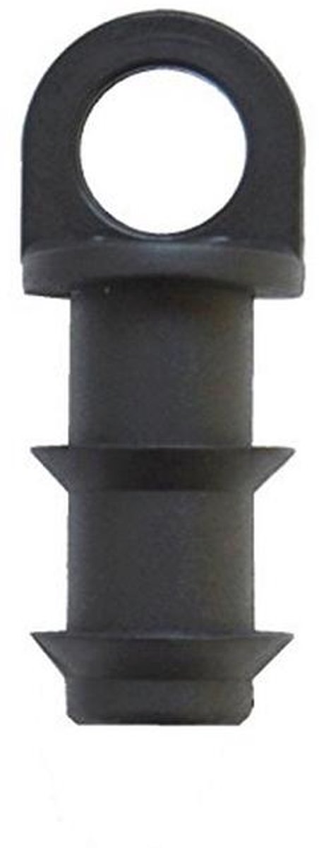 Eindstop voor druppelaars 16 mm - Verpakking van 3 stuks, zwart