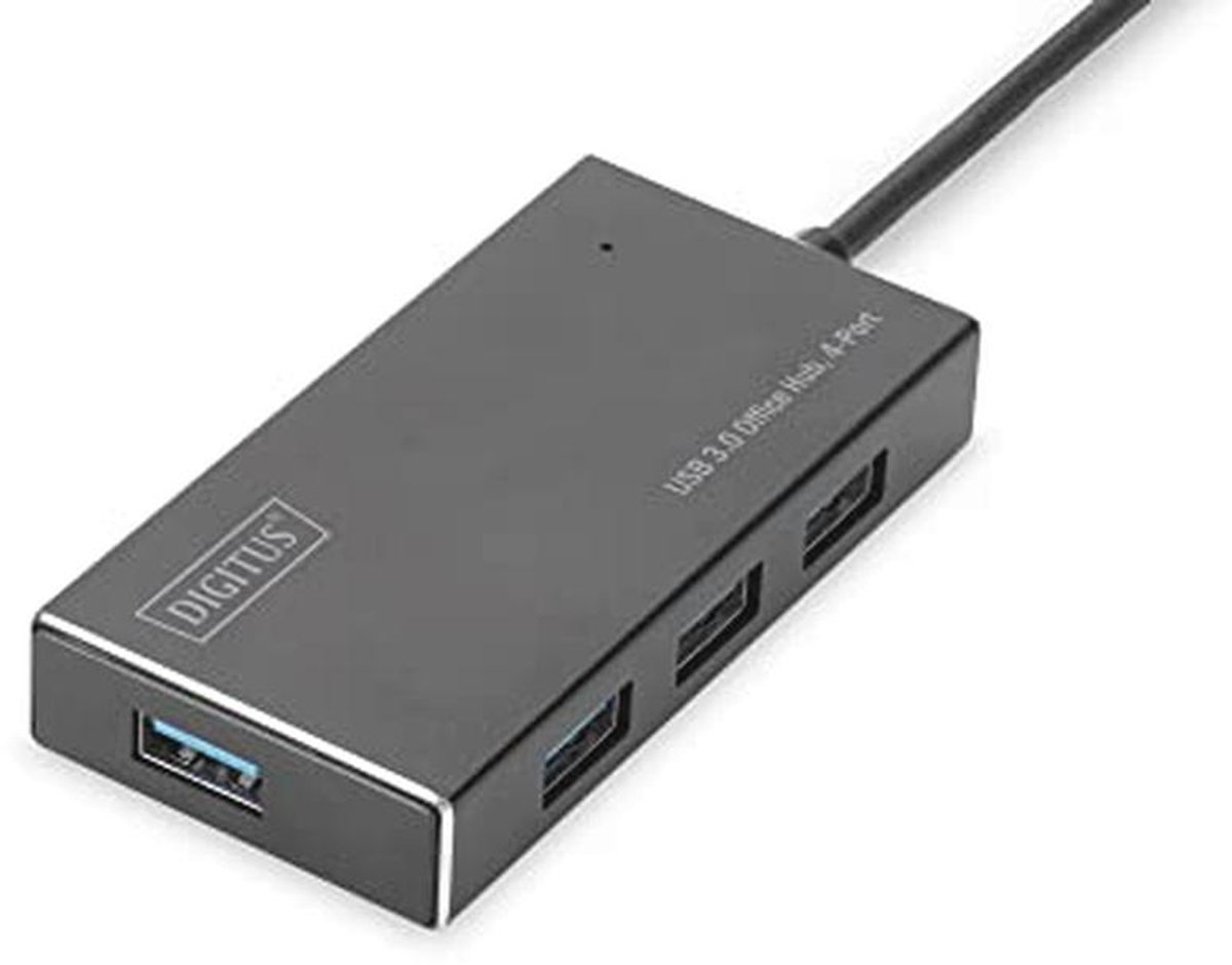 USB 3.0 Hub met 4 Poorten - Snelle Gegevensoverdracht tot 5 Gbps - Aluminium Behuizing
