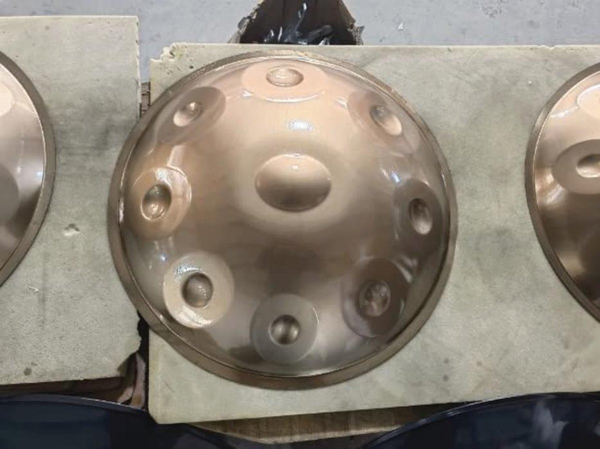 432 Hz Handpan Staaldrum 9 Noten 22 Inch D Mineur met Standaard, Koffer, Mallets en Stofvrij Doek