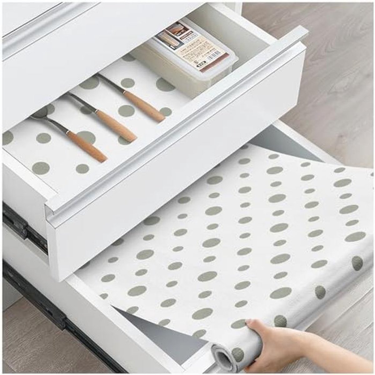 Antislip Keukenkast Voering - Dikke Wasbare Mat voor Dressoirplanken en Badkamerkasten