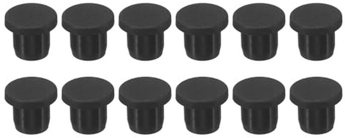 Siliconen rubberen stoppen 11 mm diameter - 12 stuks - Flexibele en duurzame afdichtingen