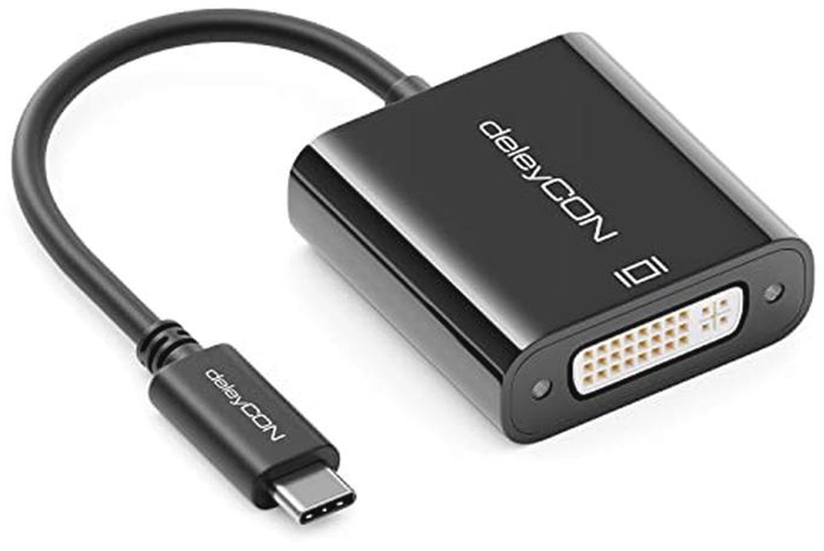 USB C naar DVI Adapter - 1080p Full HD Converter voor PC, Laptop, Smartphone en Monitor