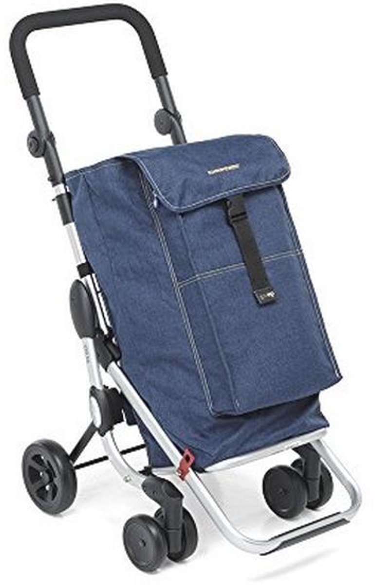 Ruime boodschappenroller met thermische tas