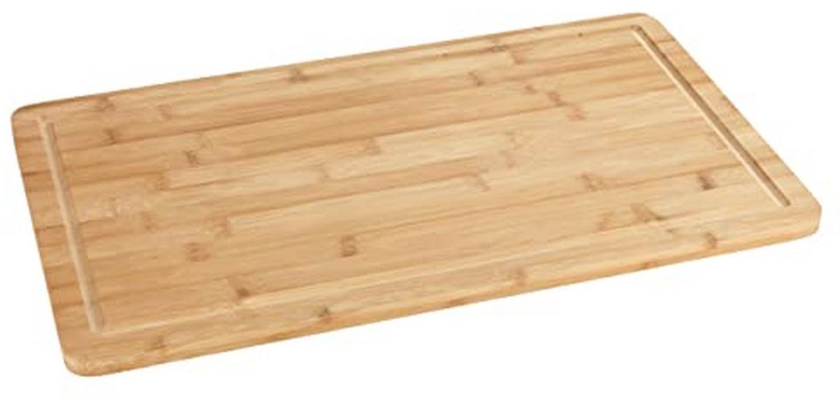 Bamboe Snijplank met Sapgoot - Rectangulaire Keukenplank van 52 x 30 cm