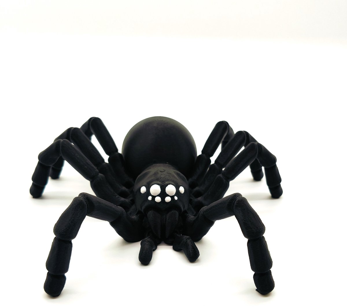 Gearticulleerde Spin – Realistische Tarantula 3D Print Zwart Beweegbaar