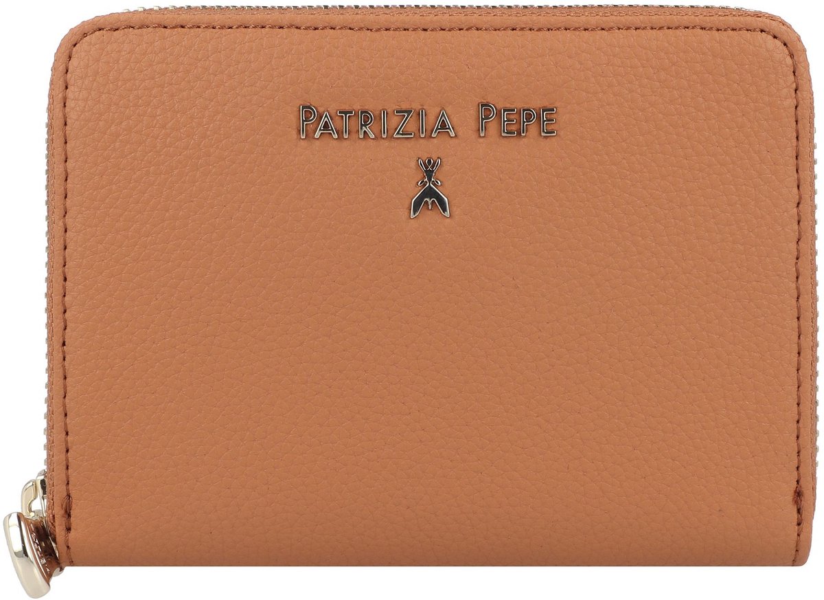 Patrizia Pepe Lederen portefeuille 12 cm - Dames - Horizontaal - summer cuoio