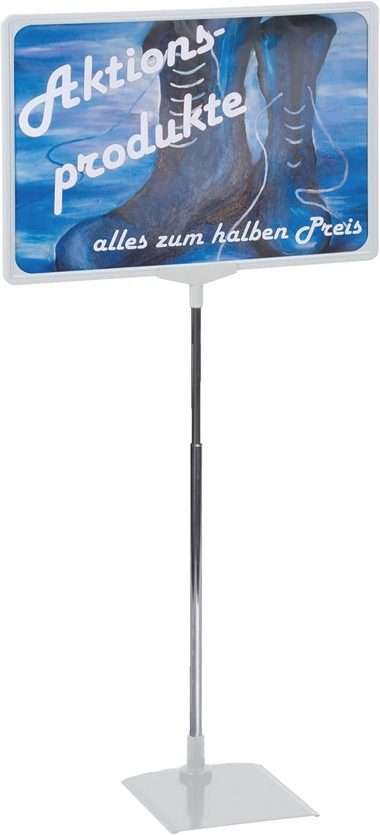 Prijsstandaard DIN A4 Rood - Informatiebord voor Tafel of Balie